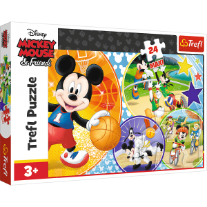 Puzzle Trefl Maxi 24el Myszka Miki i przyjaciele: Czas na sport